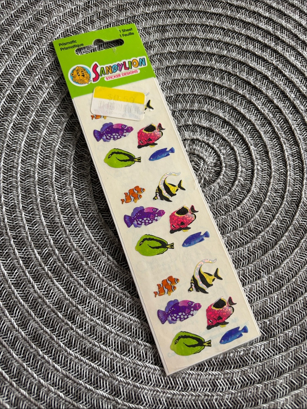 ❤️$9 NWT Sandylion Prismatic Fish Stickers